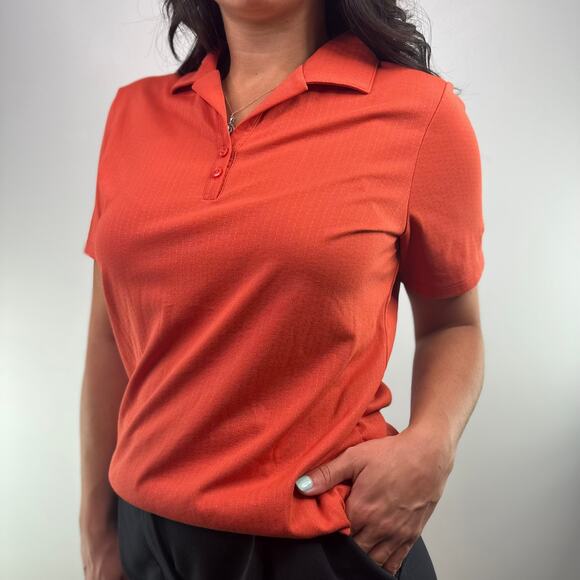 Cutter & Buck Orange Polo Top - Picture 6 of 11